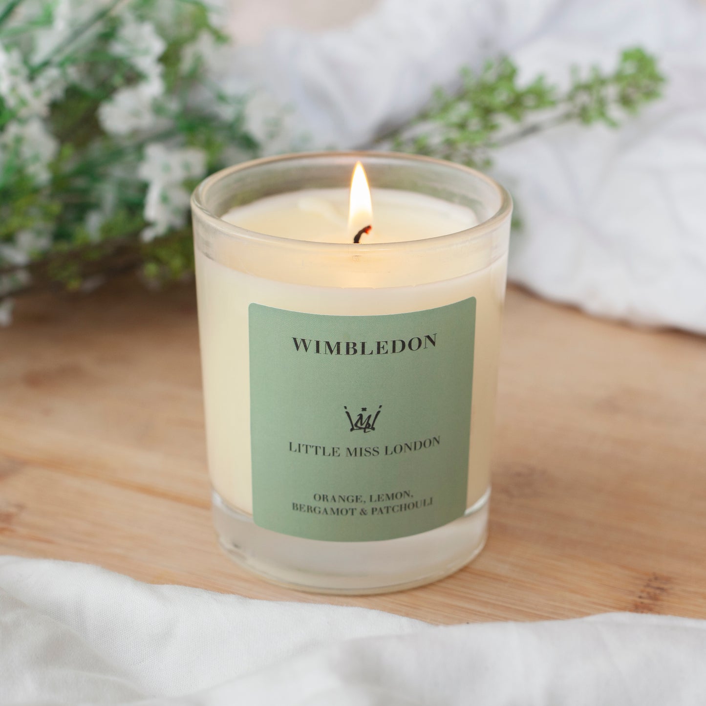 Little Miss Wimbledon Candle lit