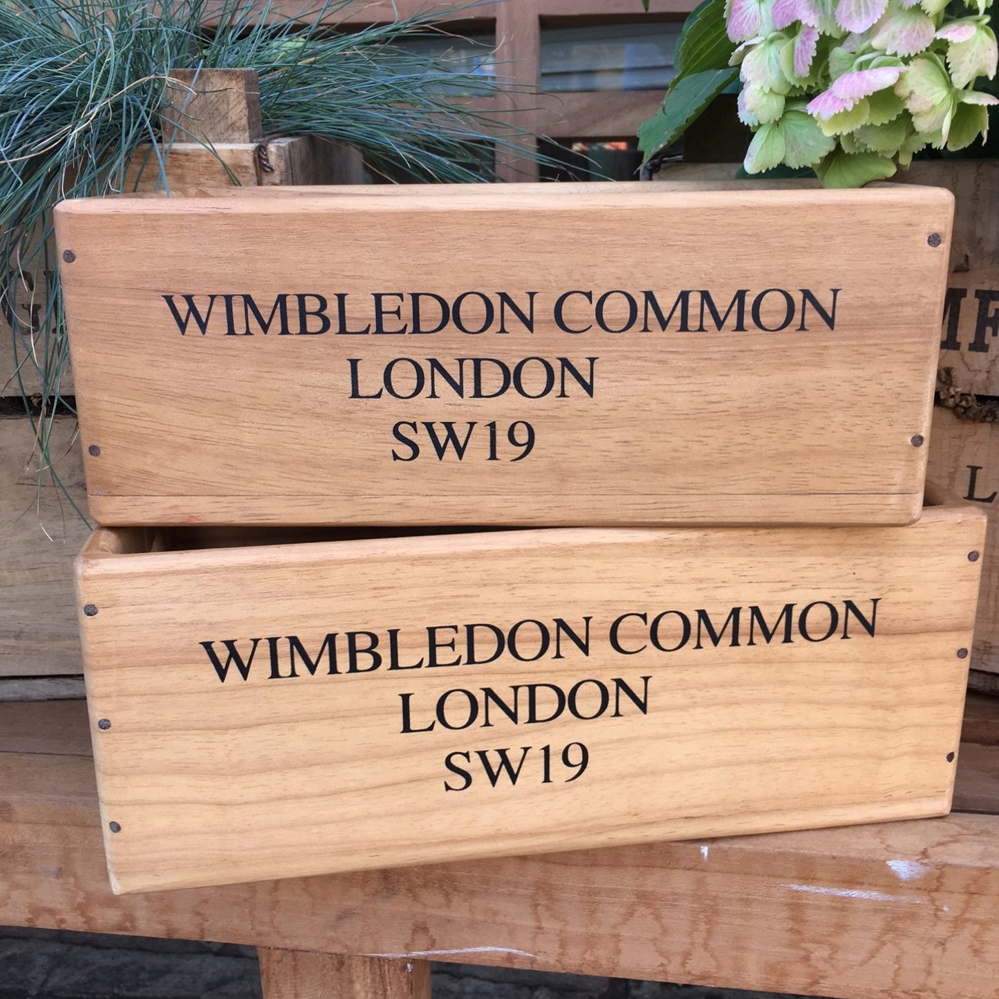 wimbledon wooden crate